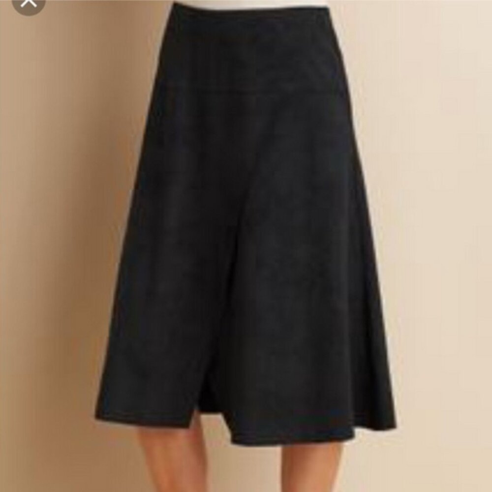 Soft Surroundings Farrah Faux Suede Skirt New